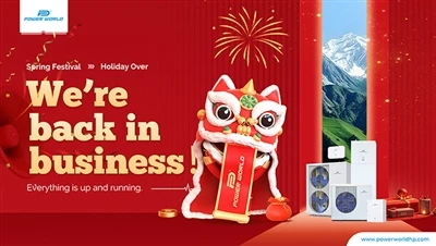 Powerworld warmtepompen verwelkomt het nieuwe jaar en opent een nieuw hoofdst...